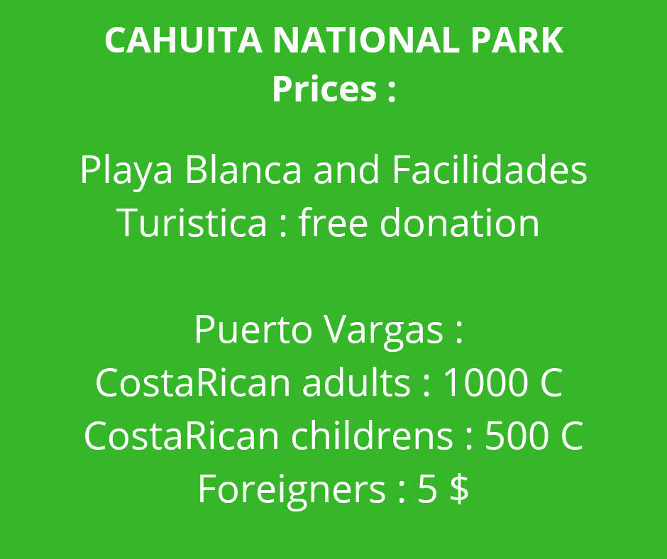 cahuita national park price